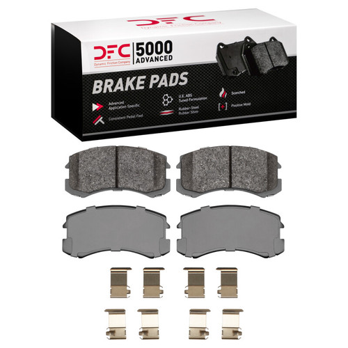 DFC 5000 Advanced Ceramic Front Brake Pads and Hardware Kit, Mitsubishi Lancer 2002-2007