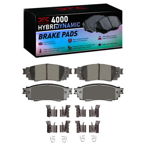 DFC 16-25 Lexus ES250 Rear 4000 HybriDynamic Brake Pads and Hardware Kit