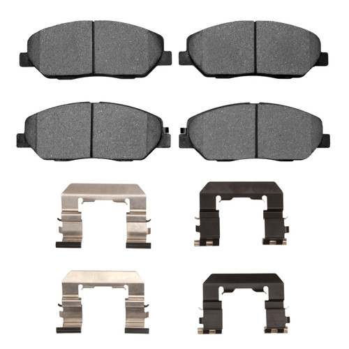 DFC 4000 HybriDynamic Front Brake Pads and Hardware Kit, Hyundai Genesis Sedan 2009-2011