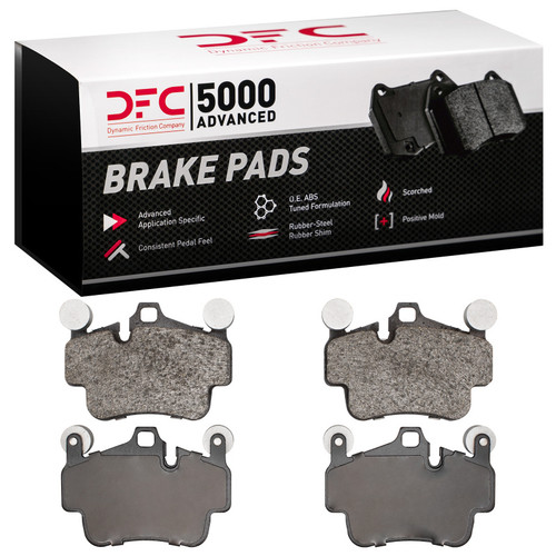 DFC 5000 Advanced Low-Metallic Front/Rear Brake Pads, Porsche 718 Cayman 2003-2023