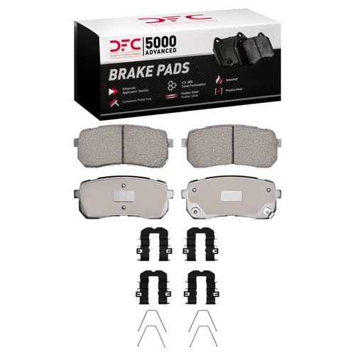 DFC 15-21 Kia Sedona Rear 5000 Advanced Ceramic Brake Pads and Hardware Kit