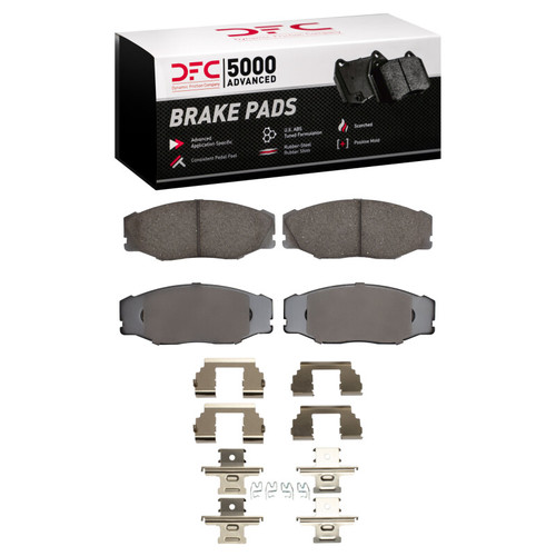 DFC 93-98 Toyota T100 Front 5000 Advanced Ceramic Brake Pads and Hardware Kit