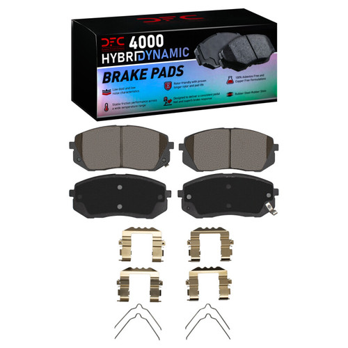 DFC 15-15 Hyundai Sonata Front 4000 HybriDynamic Brake Pads and Hardware Kit