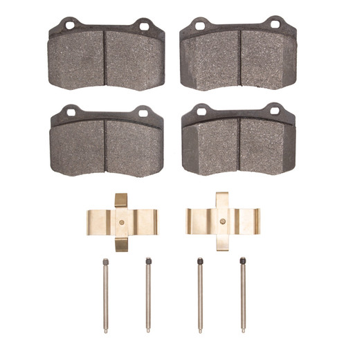 DFC 5000 Advanced Low-Metallic Front Brake Pads and Hardware Kit, Dodge Viper 1992-2002