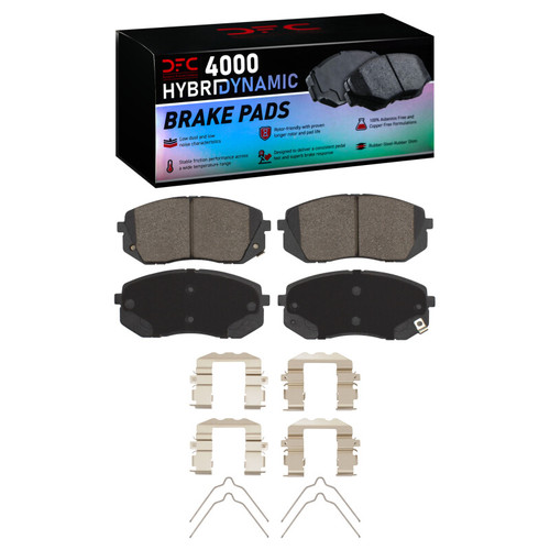 DFC 17-25 Hyundai Veloster Front 4000 HybriDynamic Brake Pads and Hardware Kit