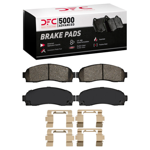 DFC 02-12 Chevrolet Equinox Front 5000 Advanced Ceramic Brake Pads and Hardware Kit