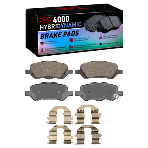 DFC 09-15 Toyota Venza Rear 4000 HybriDynamic Brake Pads and Hardware Kit