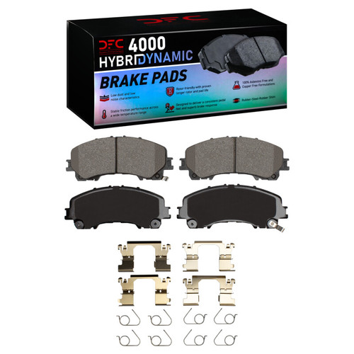 DFC 4000 HybriDynamic Front Brake Pads and Hardware Kit, Nissan Z 2023-2026