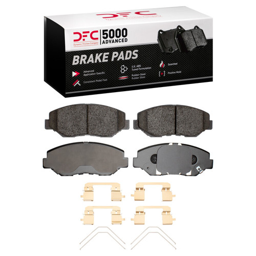 DFC 5000 Advanced Ceramic Front Brake Pads and Hardware Kit, Acura ILX 2005-2016