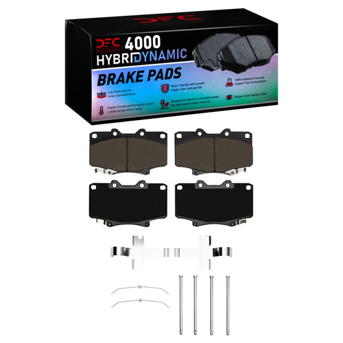 DFC 93-97 Lexus LX450 Front 4000 HybriDynamic Brake Pads and Hardware Kit