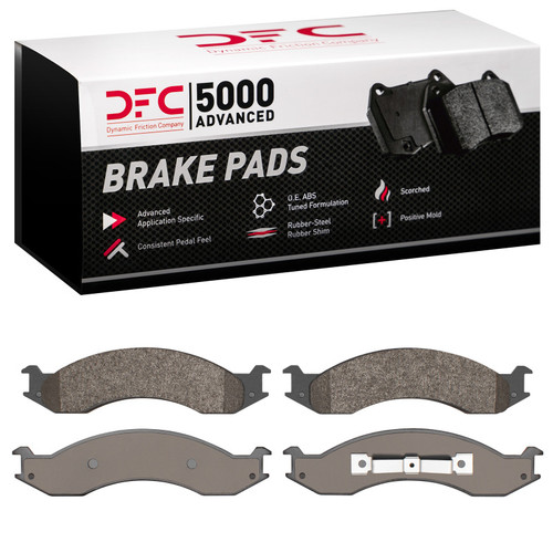 DFC 5000 Advanced Semi-Metallic Front Brake Pads, Ford E-350 Econoline 1992-1994