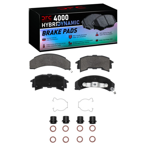 DFC 84-88 Pontiac 6000 Rear 4000 HybriDynamic Brake Pads and Hardware Kit