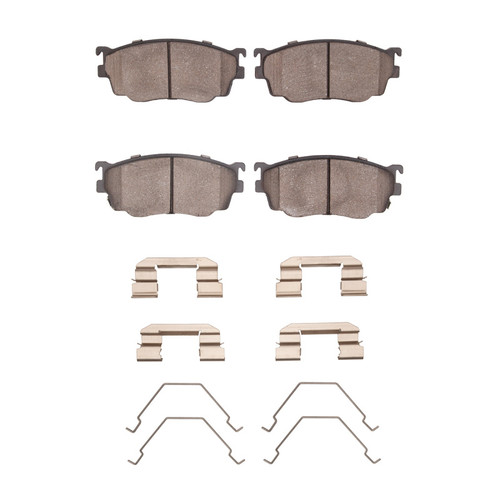 DFC 98-03 Mazda 626 Front 5000 Advanced Semi Metallic Brake Pads and Hardware Kit