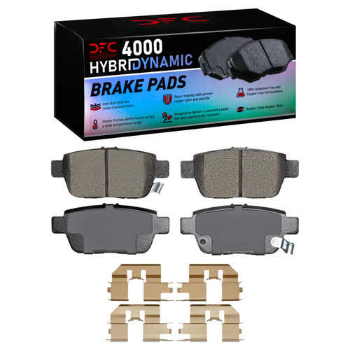 DFC 06-14 Acura TL Rear 4000 HybriDynamic Brake Pads and Hardware Kit