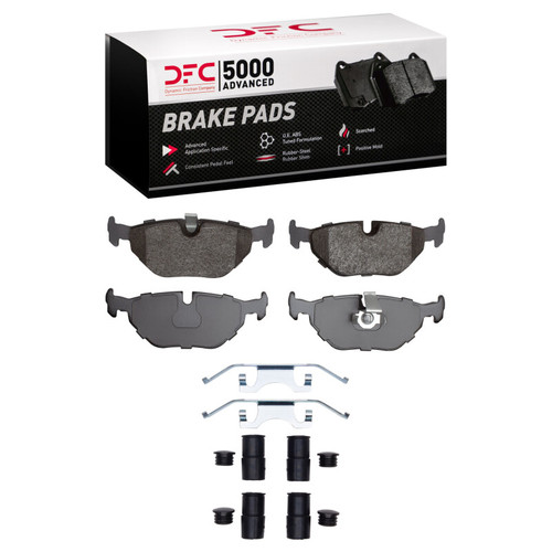 DFC 96-03 BMW 540i Rear 5000 Advanced Low Metallic Brake Pads and Hardware Kit