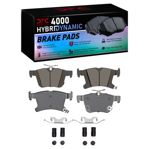 DFC 17-24 Chrysler Pacifica Rear 4000 HybriDynamic Brake Pads and Hardware Kit