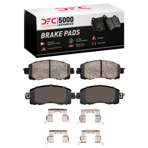 DFC 5000 Advanced Ceramic Front Brake Pads and Hardware Kit, Subaru Forester 2017-2025