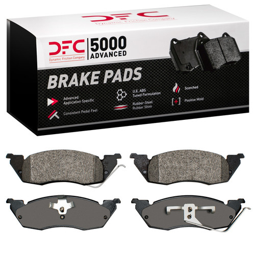 DFC 5000 Advanced Semi-Metallic Front Brake Pads, Dodge Dakota RWD 1991-1998
