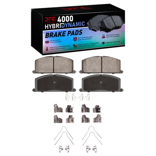 DFC 83-99 Chevrolet Nova Front 4000 HybriDynamic Brake Pads and Hardware Kit