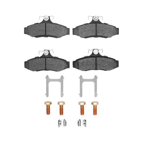 DFC 97-04 Daewoo Leganza Rear 5000 Advanced Semi Metallic Brake Pads and Hardware Kit
