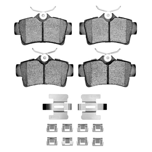 DFC 94-04 Ford Mustang Rear 5000 Advanced Semi Metallic Brake Pads and Hardware Kit