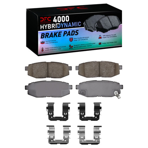 DFC 4000 HybriDynamic Rear Brake Pads and Hardware Kit, Scion FR-S 2006-2025
