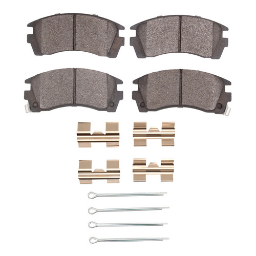 DFC 5000 Advanced Low-Metallic Front Brake Pads and Hardware Kit, Land Rover Range Rover 1974-1986