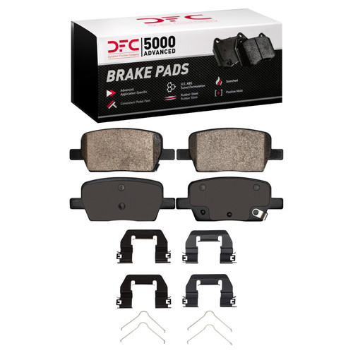 DFC 16-24 Buick Enclave Rear 5000 Advanced Ceramic Brake Pads and Hardware Kit