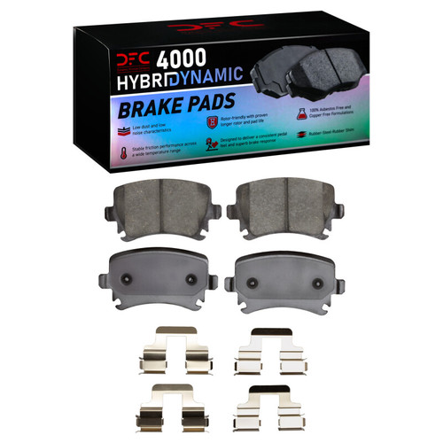 DFC 00-18 Audi A4 Quattro Rear 4000 HybriDynamic Brake Pads and Hardware Kit