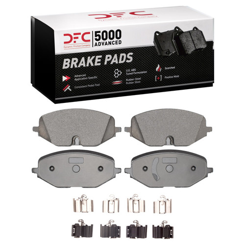 DFC 22-23 Audi A3 (Mexico) Front 5000 Advanced Low Metallic Brake Pads and Hardware Kit