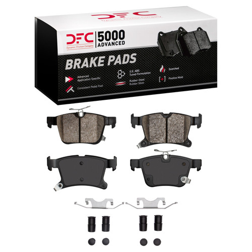 DFC 17-24 Chrysler Voyager Rear 5000 Advanced Ceramic Brake Pads and Hardware Kit