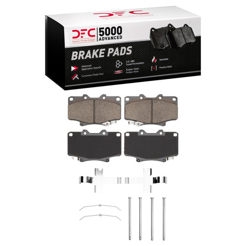 DFC 93-97 Lexus LX450 Front 5000 Advanced Semi Metallic Brake Pads and Hardware Kit