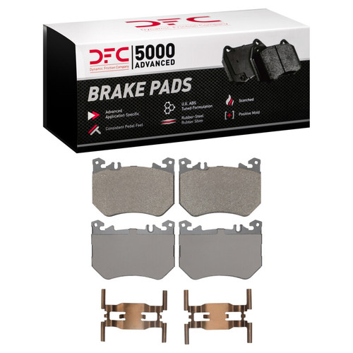 DFC 5000 Advanced Low-Metallic Front Brake Pads and Hardware Kit, Mercedes-Benz C43 AMG 2023-2025