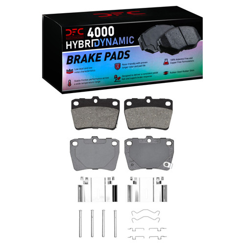 DFC 04-05 Toyota RAV4 Rear 4000 HybriDynamic Brake Pads and Hardware Kit