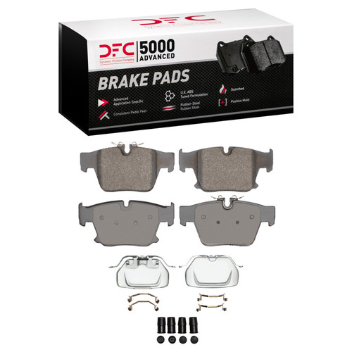 DFC 23-25 BMW 750e xDrive Rear 5000 Advanced Low Metallic Brake Pads and Hardware Kit