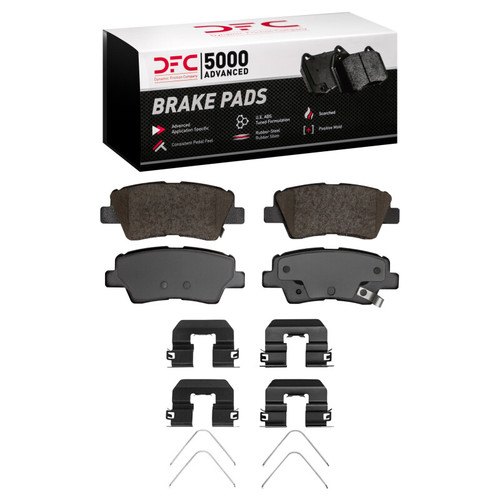 DFC 09-22 Hyundai Tucson Rear 5000 Advanced Ceramic Brake Pads and Hardware Kit