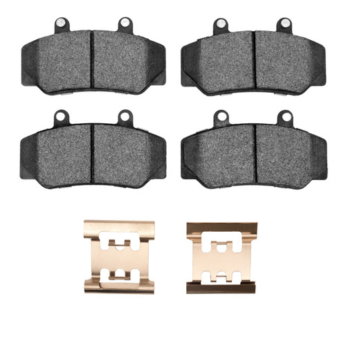 DFC 5000 Advanced Semi-Metallic Front Brake Pads and Hardware Kit, Volvo 780/760 Series/740/745 1982-1992