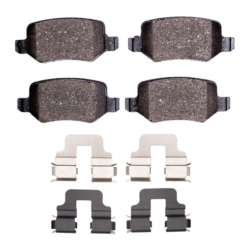 DFC 4000 HybriDynamic Rear Brake Pads and Hardware Kit, Mercedes-Benz A190 (Mexico) 2001-2011