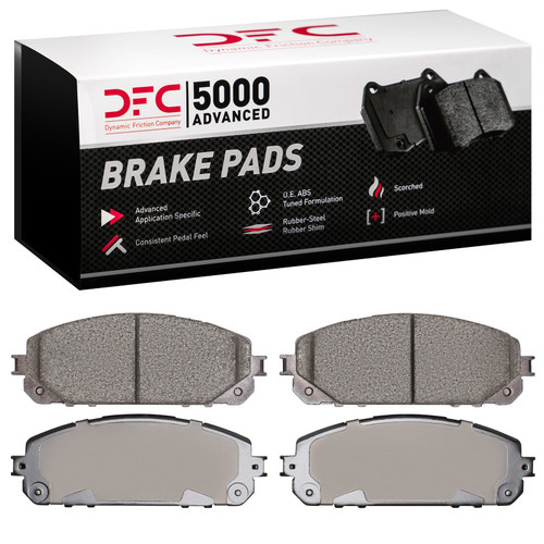 DFC 5000 Advanced Ceramic Front Brake Pads, Jeep Cherokee 2014-2020