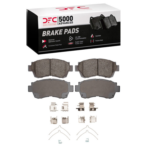 DFC 95-03 Toyota Celica Front 5000 Advanced Ceramic Brake Pads and Hardware Kit