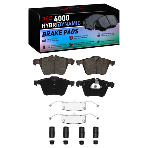 DFC 07-18 Jaguar XF Front 4000 HybriDynamic Brake Pads and Hardware Kit