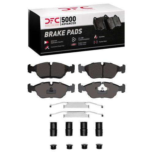 DFC 82-91 BMW M3 Front 5000 Advanced Low Metallic Brake Pads and Hardware Kit