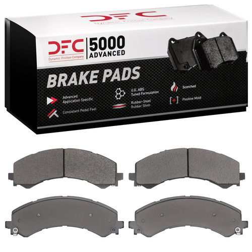 DFC 5000 Advanced Semi-Metallic Rear Brake Pads, Chevrolet Express 3500 2021-2025