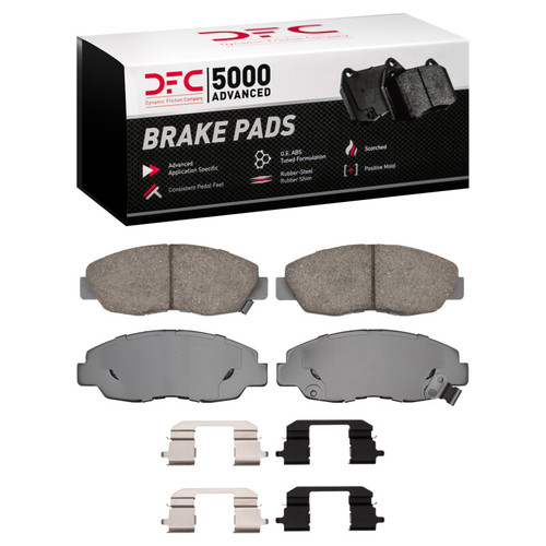 DFC 5000 Advanced Ceramic Front Brake Pads and Hardware Kit, Acura CL 1990-1999