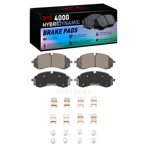 DFC 21-25 Ford E-Transit Front 4000 HybriDynamic Brake Pads and Hardware Kit