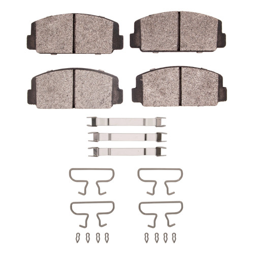 DFC 5000 Advanced Semi-Metallic Front Brake Pads and Hardware Kit, Subaru Star 1972-1981