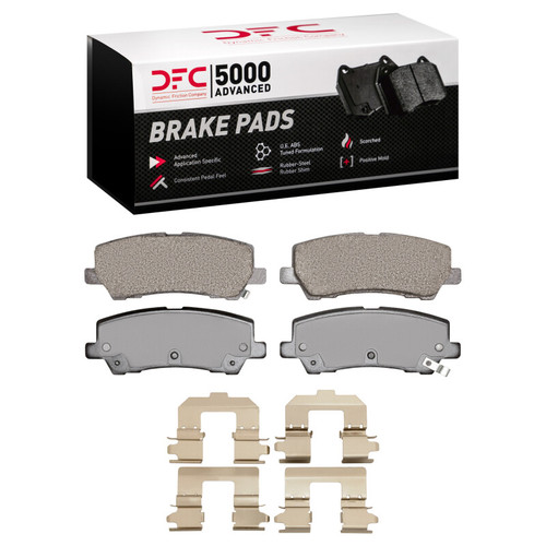 DFC 5000 Advanced Ceramic Rear Brake Pads and Hardware Kit, Ford Mustang 2015-2021