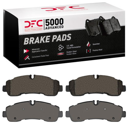 DFC 5000 Advanced Semi-Metallic Rear Brake Pads, Ford Transit-350 HD/DRW 2020-2025