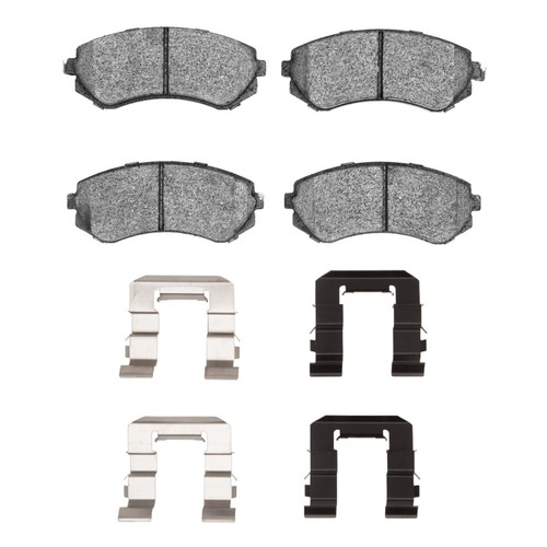 DFC 89-96 Nissan 240SX Front 5000 Advanced Semi Metallic Brake Pads and Hardware Kit