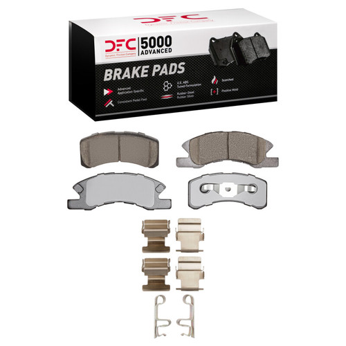 DFC 14-25 Dodge Attitude (Mexico) Front 5000 Advanced Ceramic Brake Pads and Hardware Kit